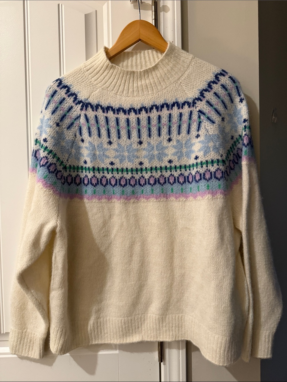 Old Navy Fair Isle Soft Wool Blend Sweater XL